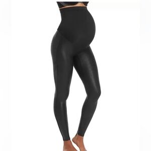 SPANX Mama Maternity Faux Leather Leggings